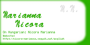 marianna nicora business card